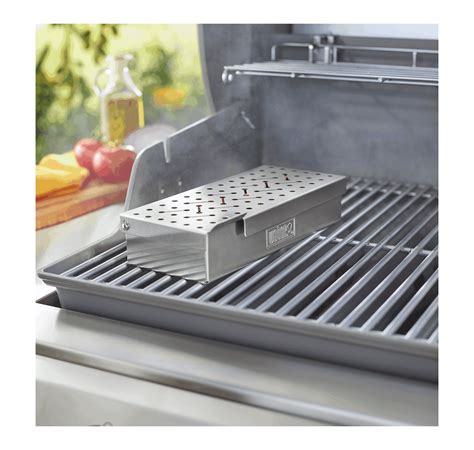 stainless steel bbq smoker box|weber smoker box charcoal grill.